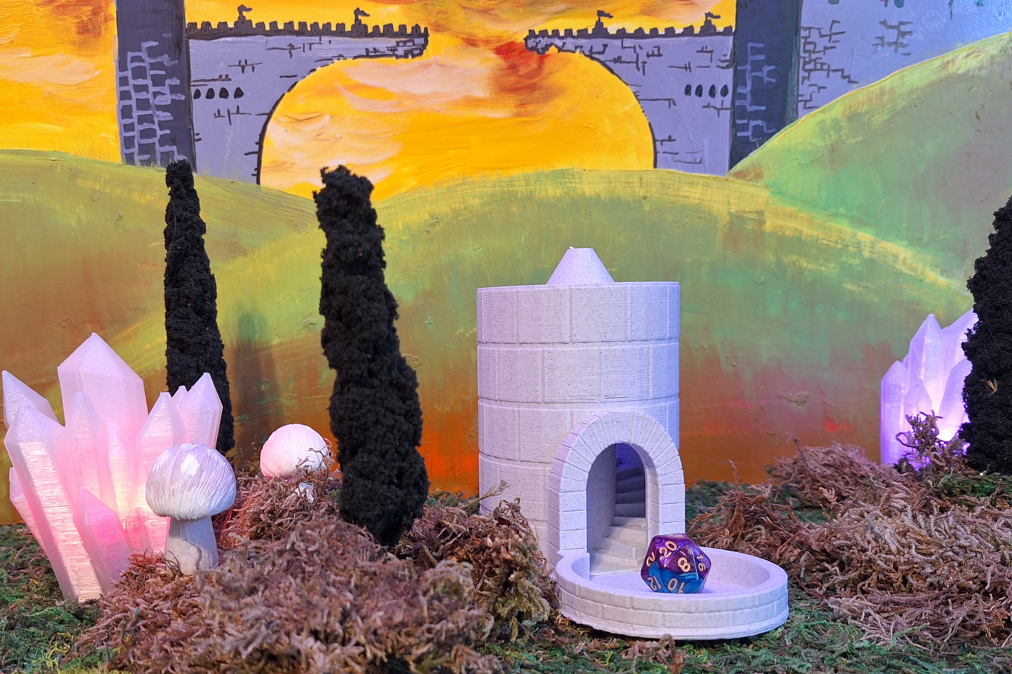 Marble Castle Dice Tower