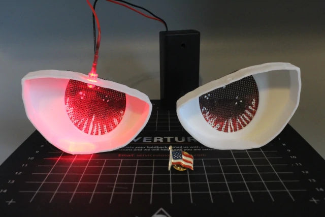3D Printed Mascot Eyes With LEDs