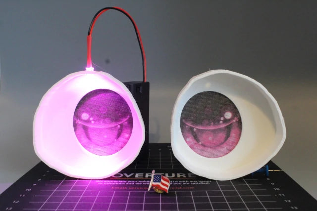 3D Printed Mascot Eyes With LEDs