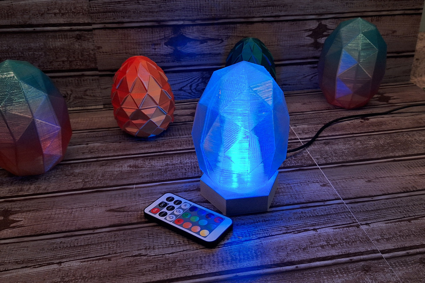 Dragon Egg Lamp - Wired or Wireless - Remotely Controllable