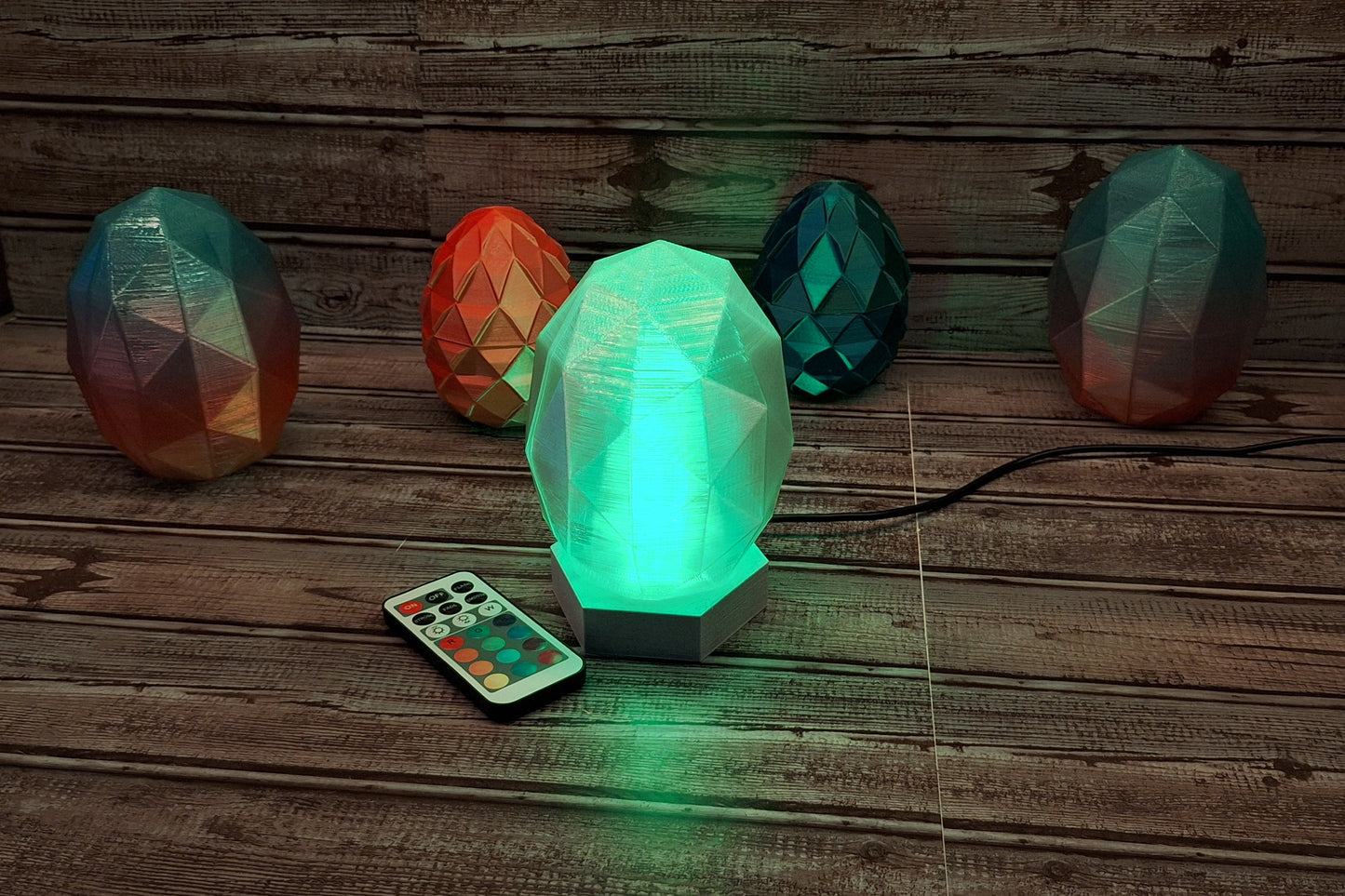 Dragon Egg Lamp - Wired or Wireless - Remotely Controllable