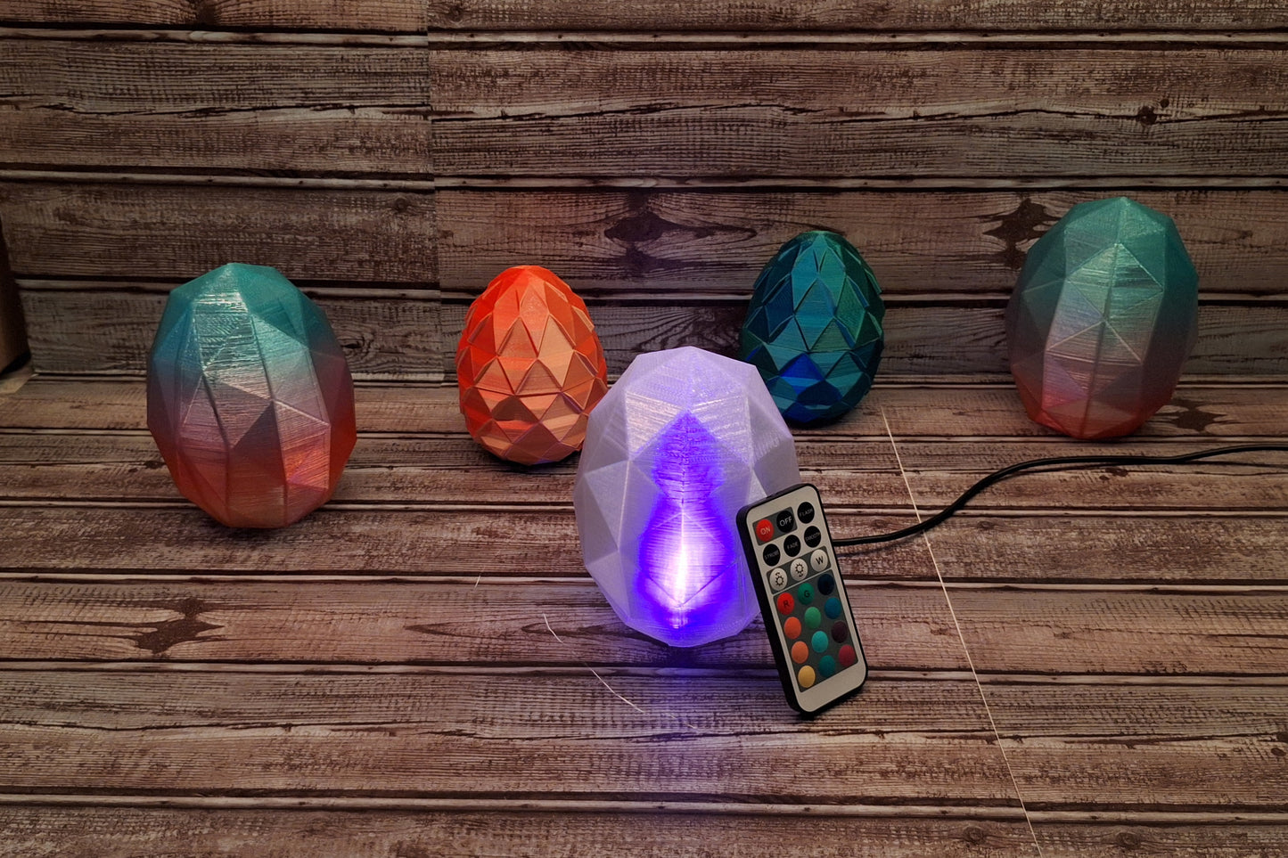 Dragon Egg Lamp - Wired or Wireless - Remotely Controllable