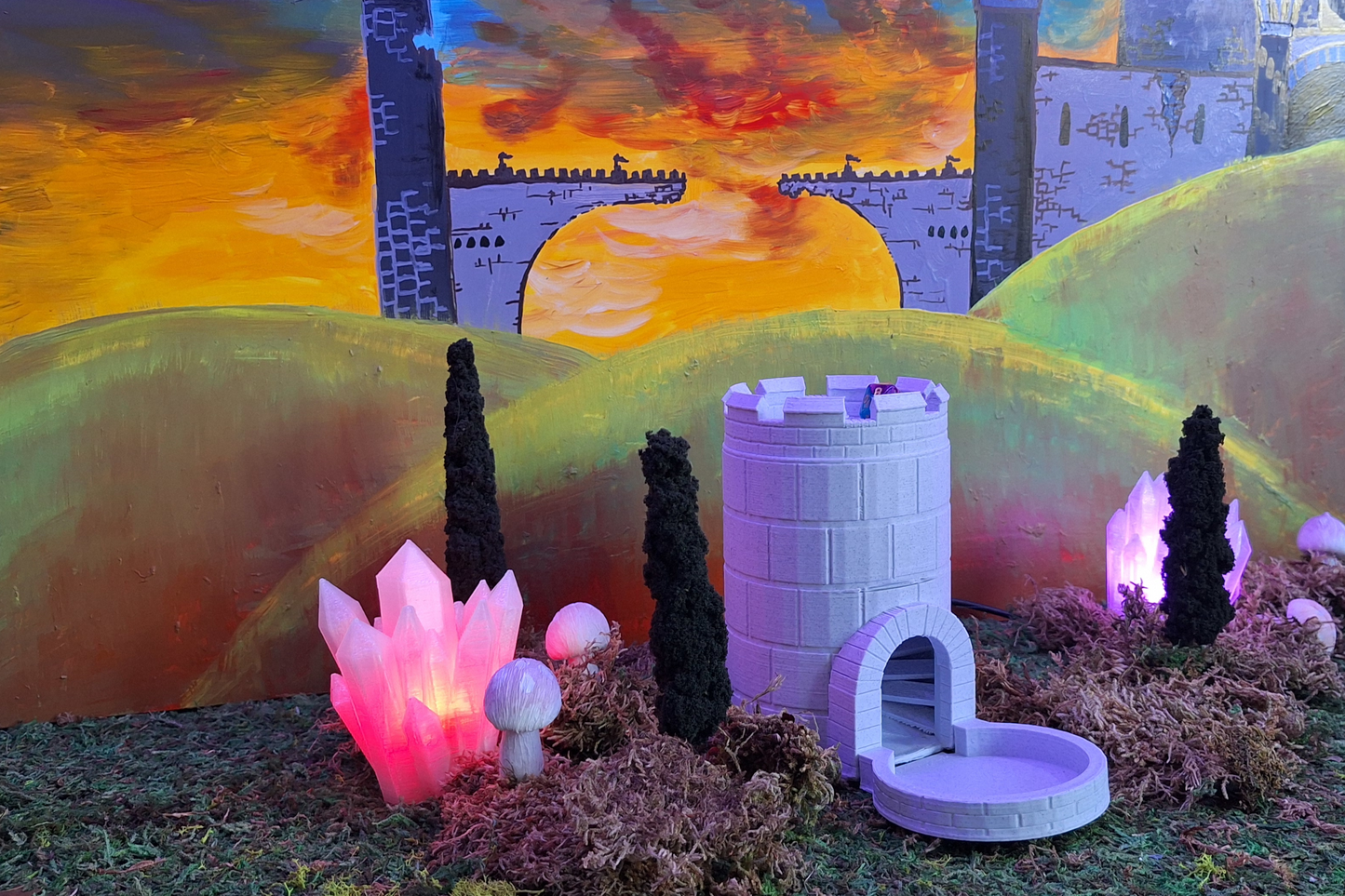 Marble Castle Dice Tower