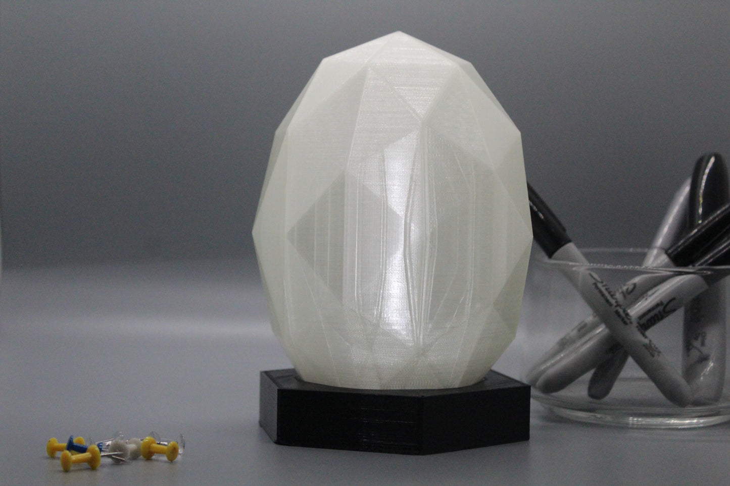 3D Printed Hexa-Dragon Egg Lamp