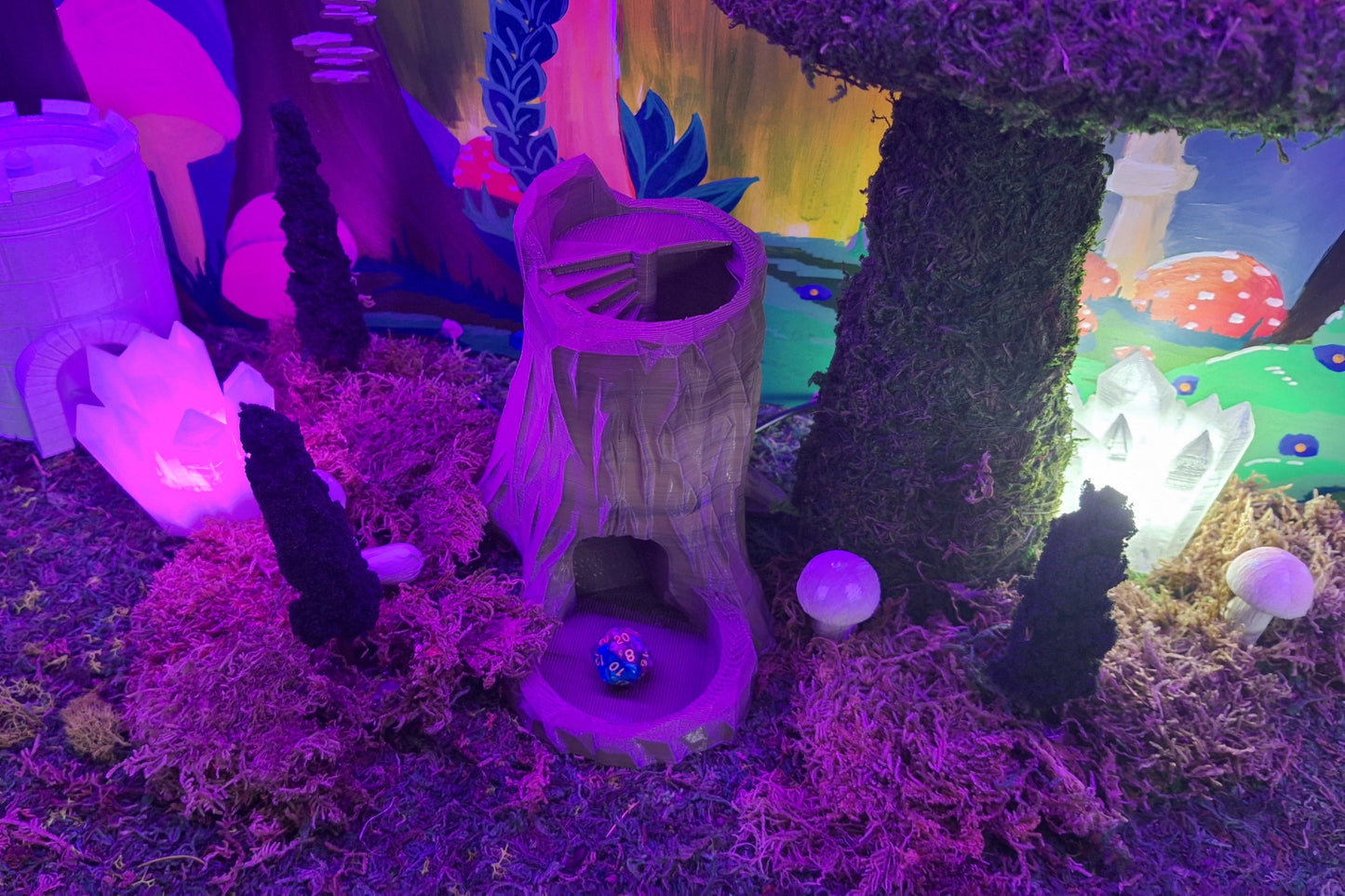 Swamp Tree Stump Dice Tower