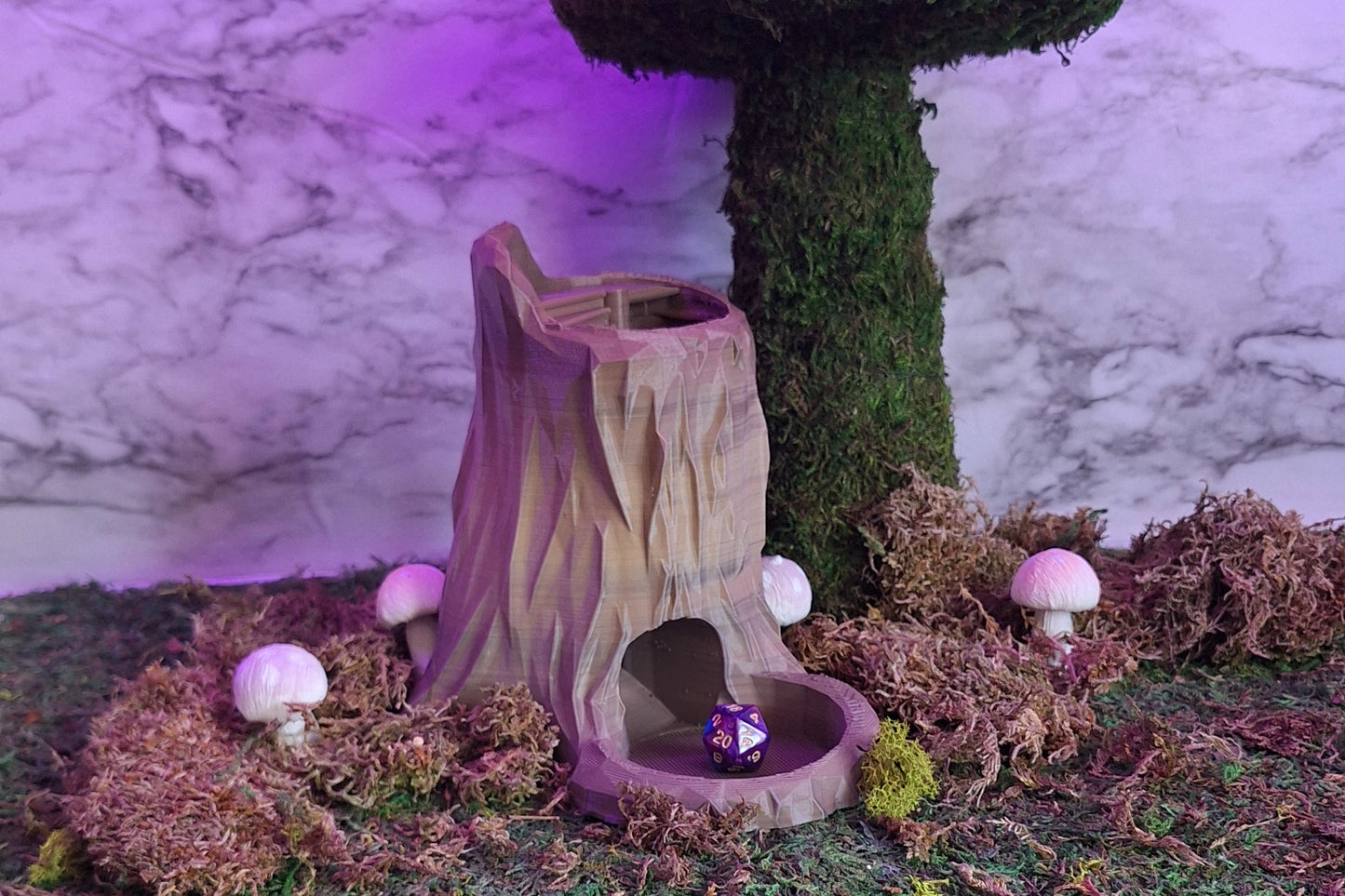 Swamp Tree Stump Dice Tower