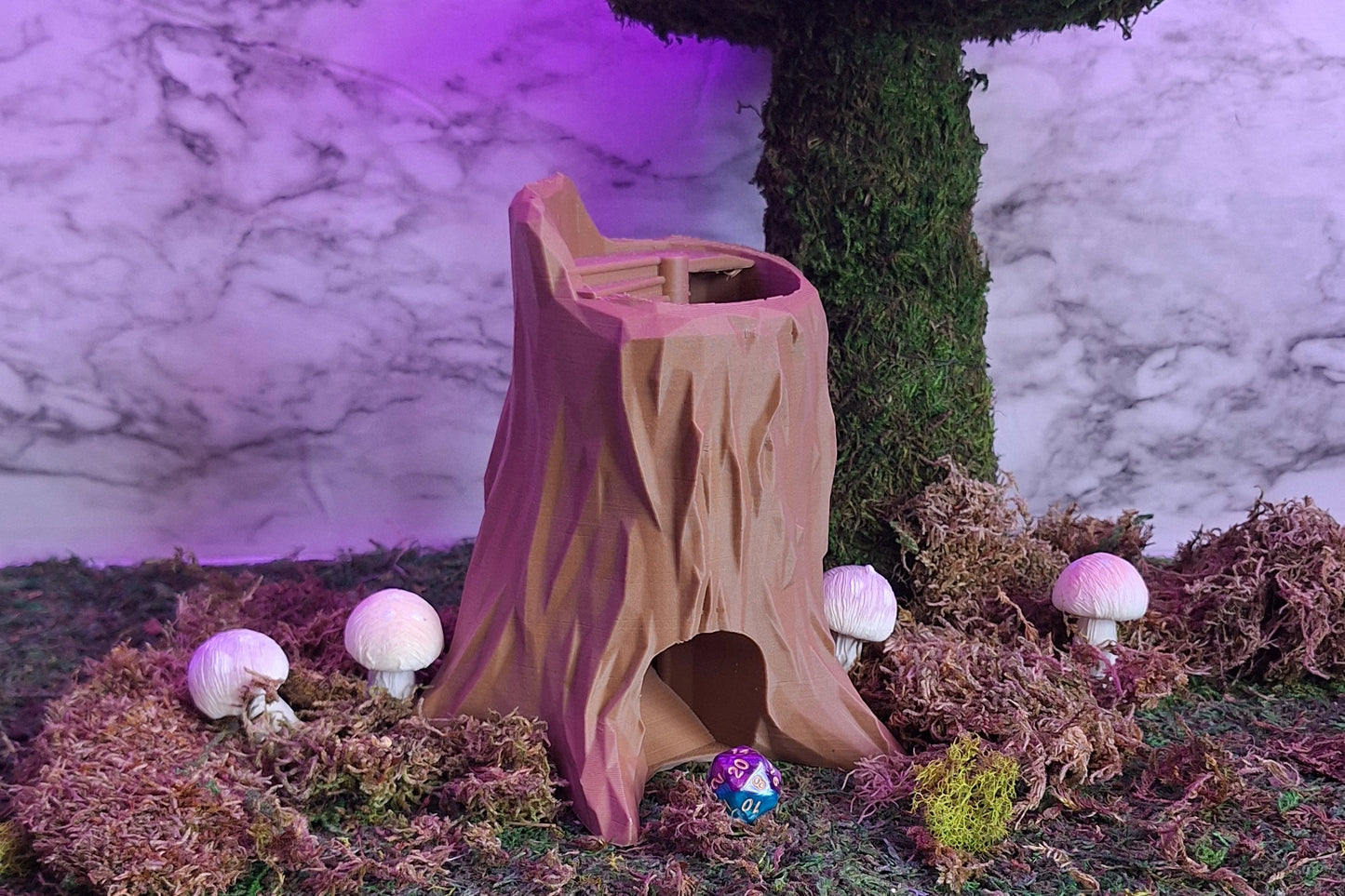 Swamp Tree Stump Dice Tower