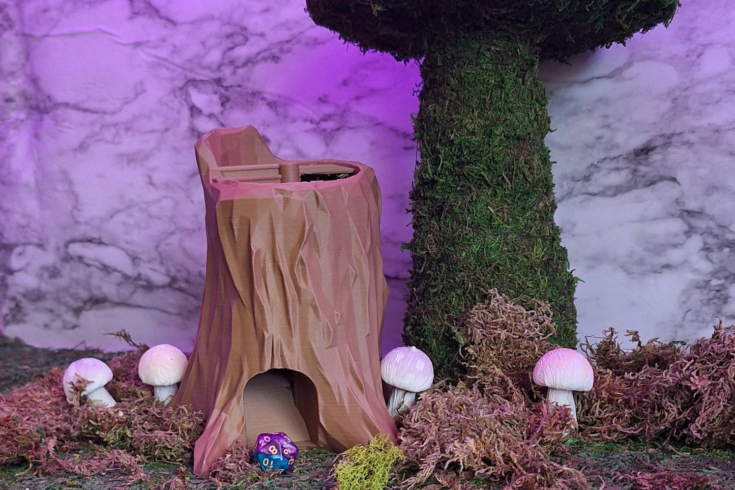 Swamp Tree Stump Dice Tower