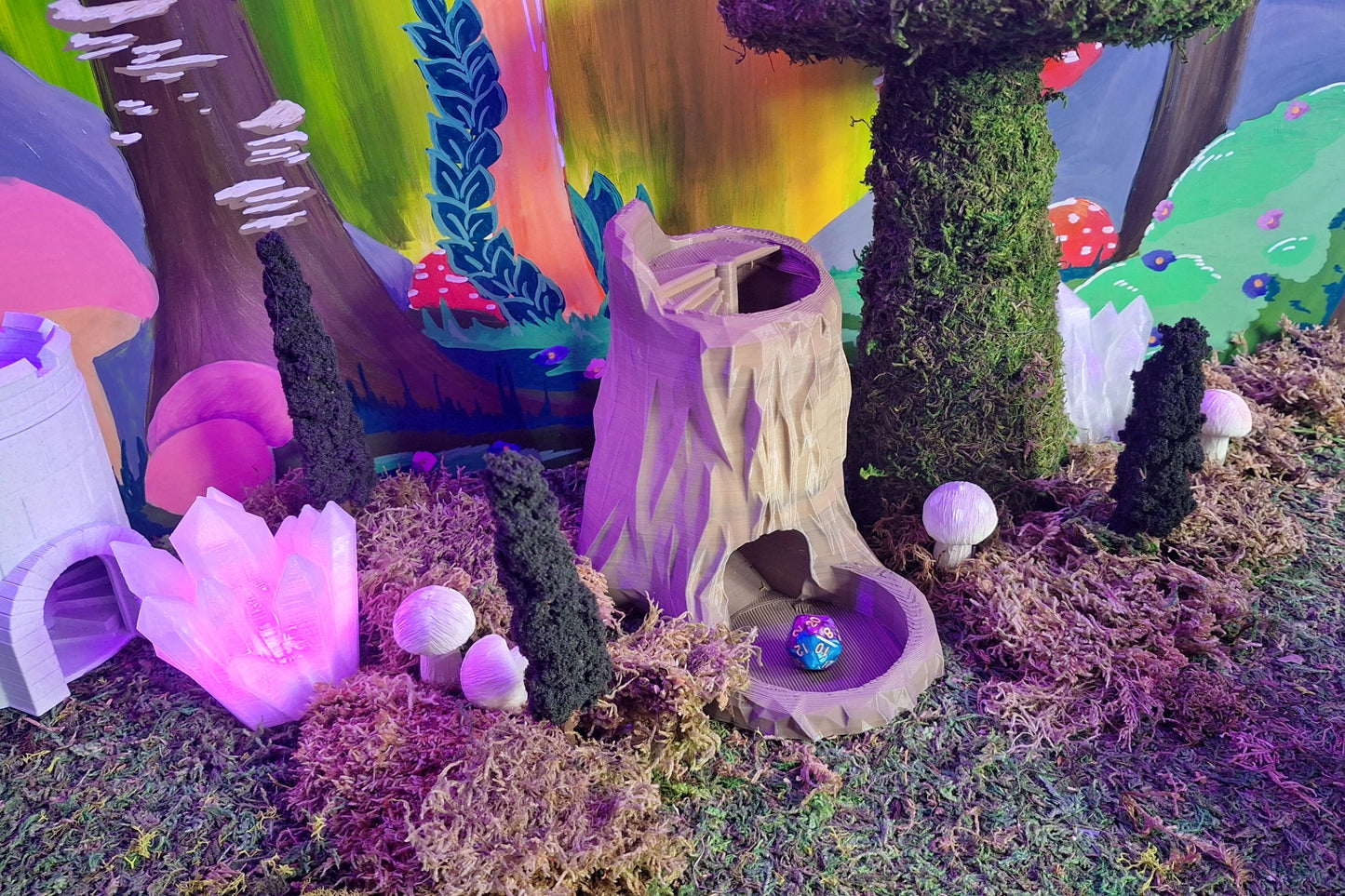 Swamp Tree Stump Dice Tower