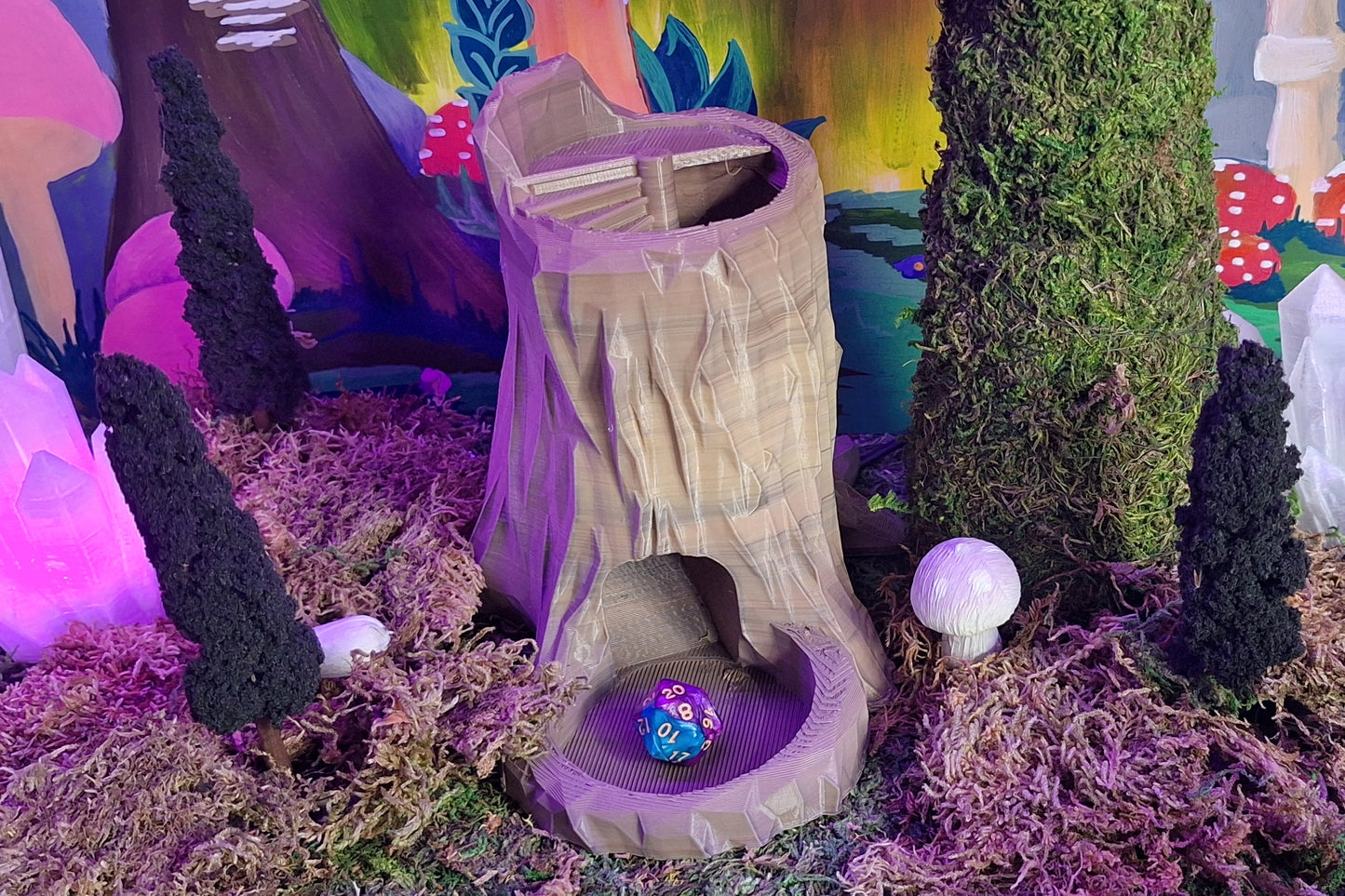 Swamp Tree Stump Dice Tower