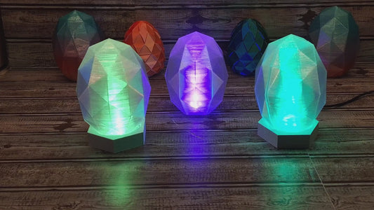 Dragon Egg Lamp - Wired or Wireless - Remotely Controllable