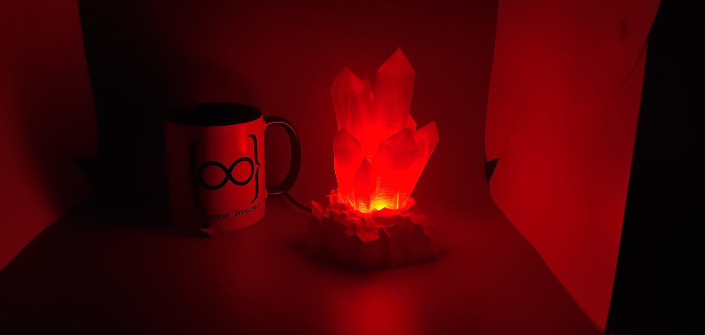 Wired Rocky Crystal Lamp - 3D Printed