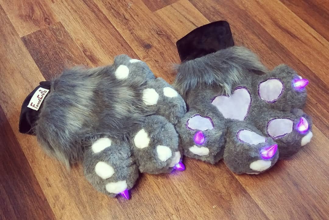 RGB LED Claws for Fursuits & Mascots