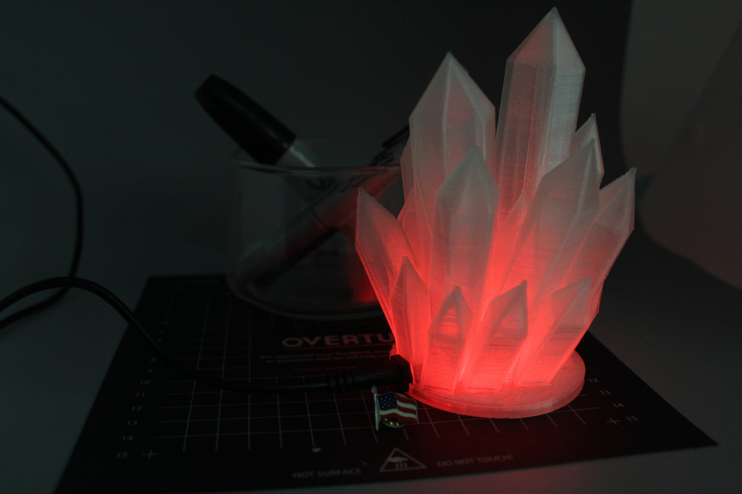 Wired Crystal Lamp - 3D Printed