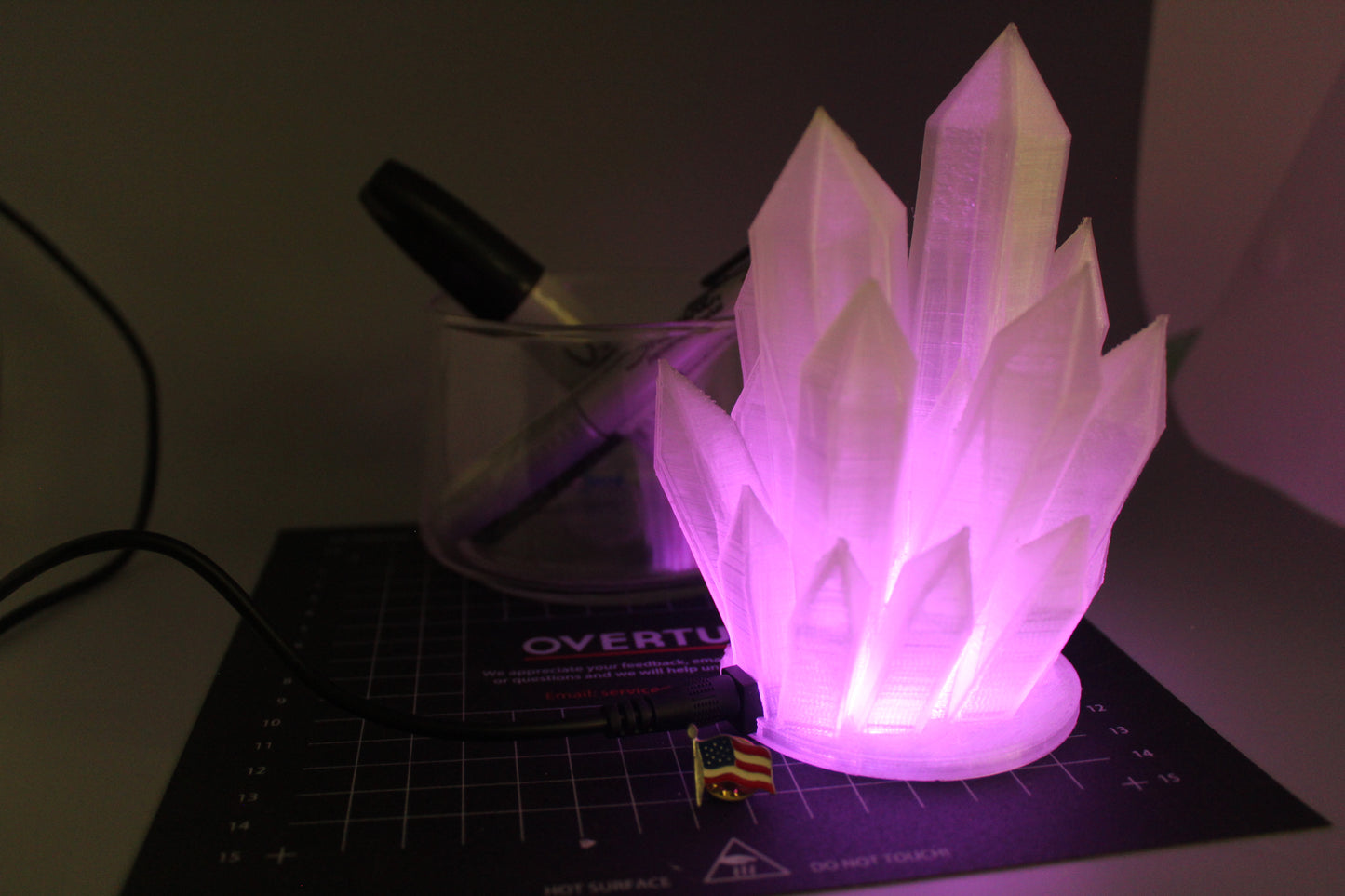 Wired Crystal Lamp - 3D Printed