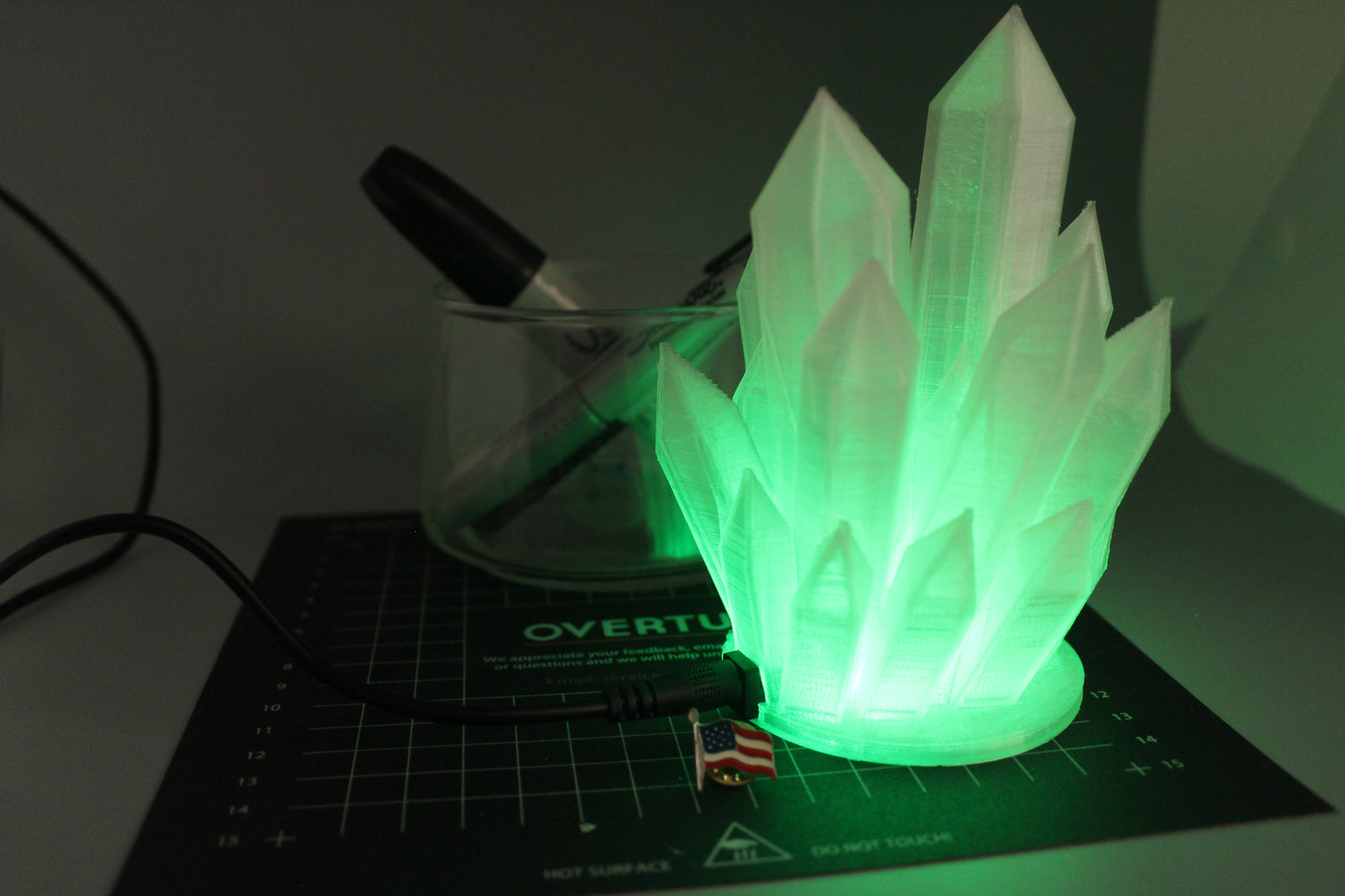 Wired Crystal Lamp - 3D Printed