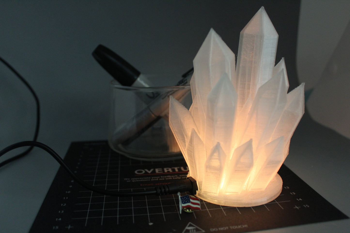 Wired Crystal Lamp - 3D Printed