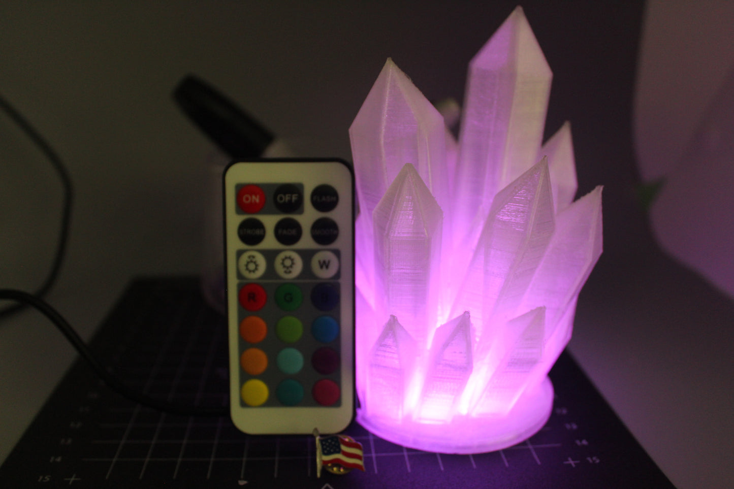 Wired Crystal Lamp - 3D Printed