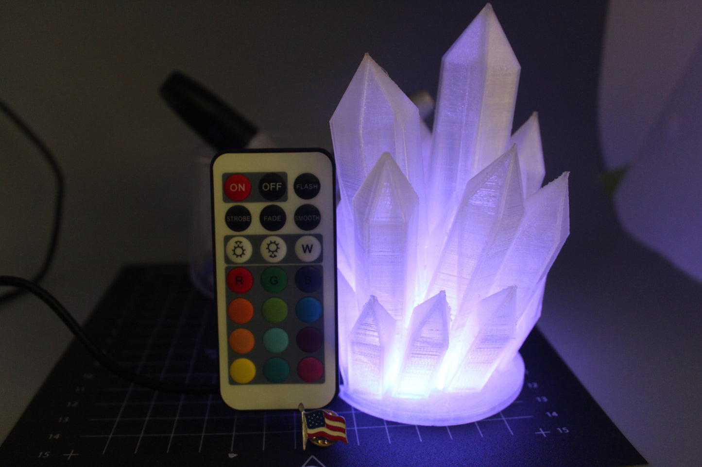 Wired Crystal Lamp - 3D Printed