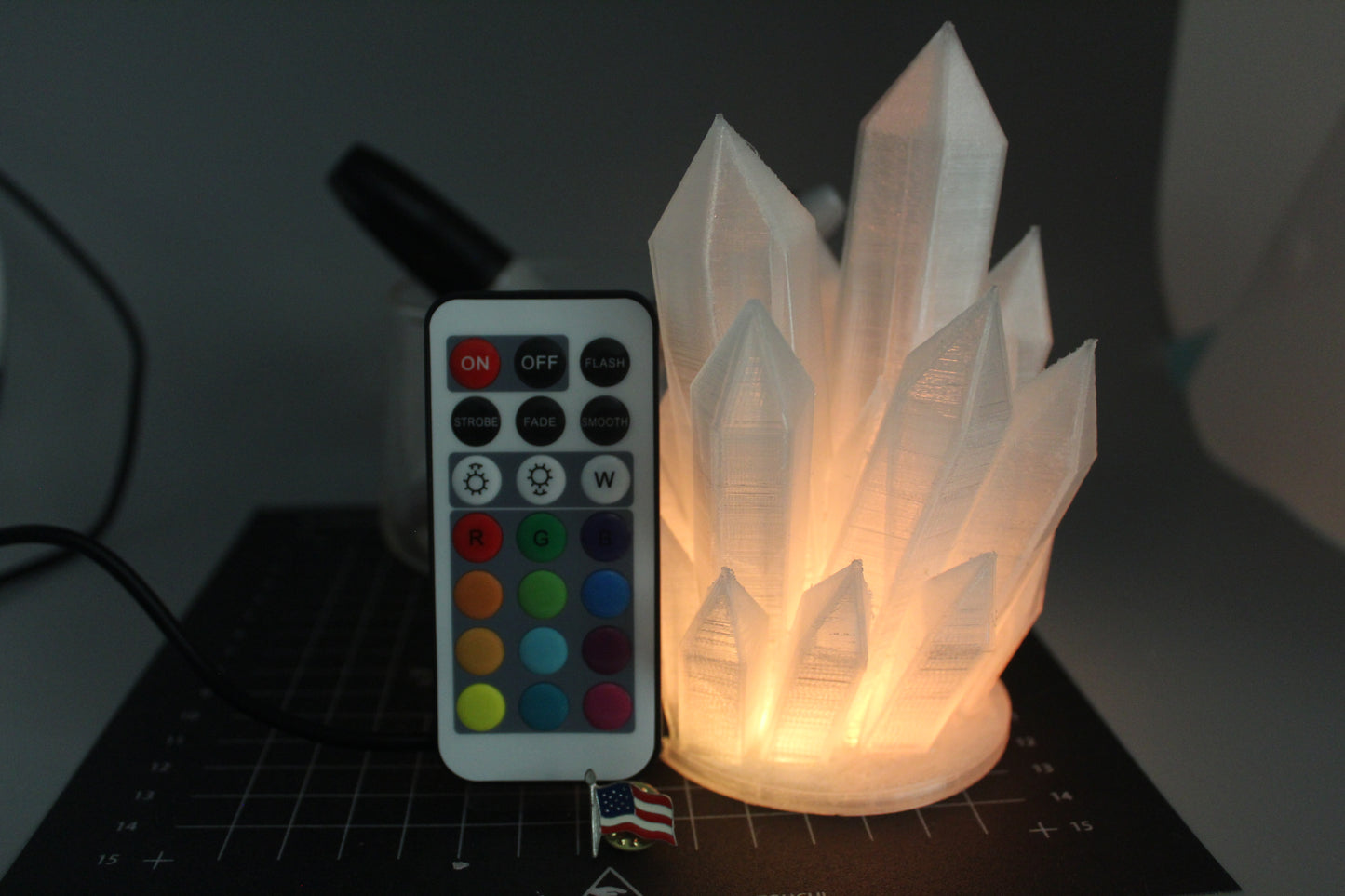 Wired Crystal Lamp - 3D Printed