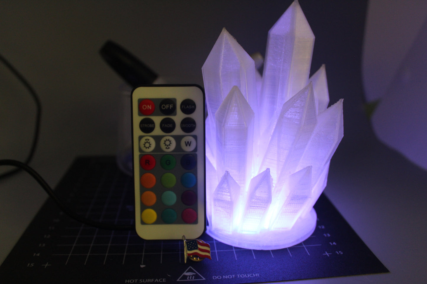 Wired Crystal Lamp - 3D Printed