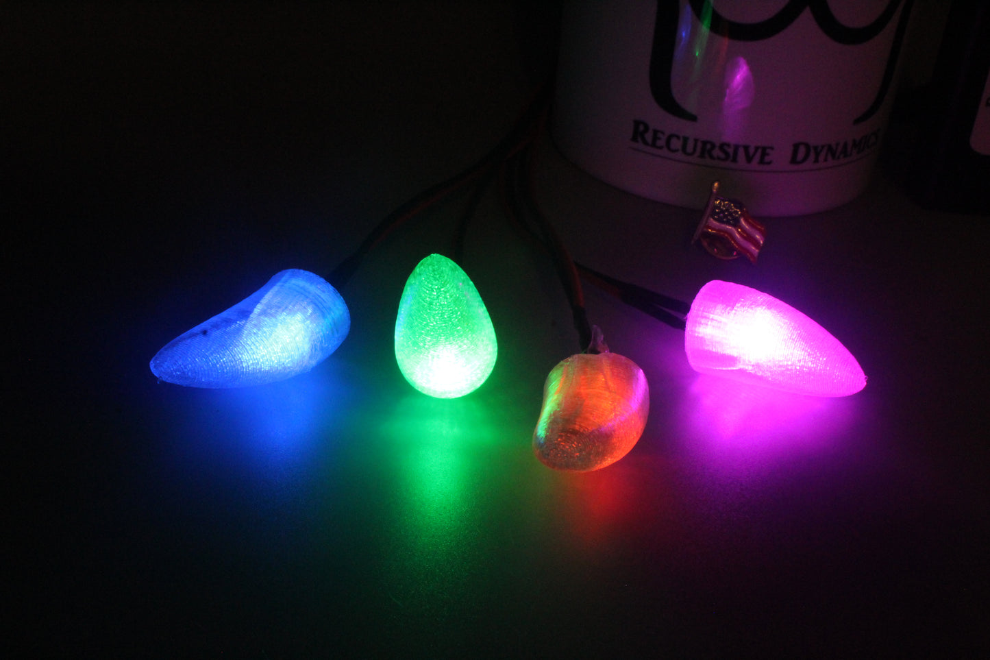 RGB LED Claws for Fursuits & Mascots