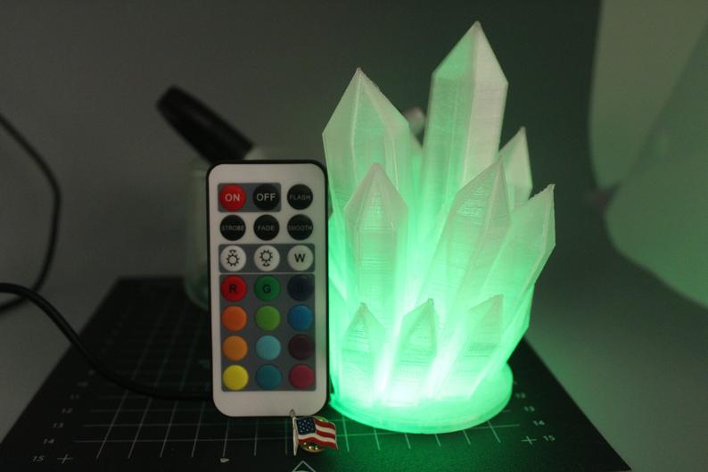 Wired Crystal Lamp - 3D Printed