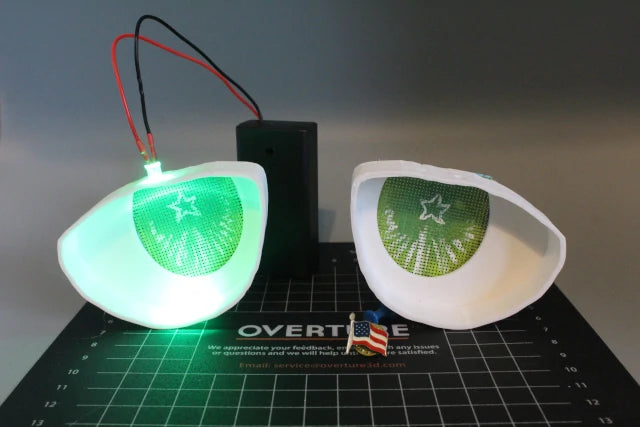 3D Printed Mascot Eyes With LEDs